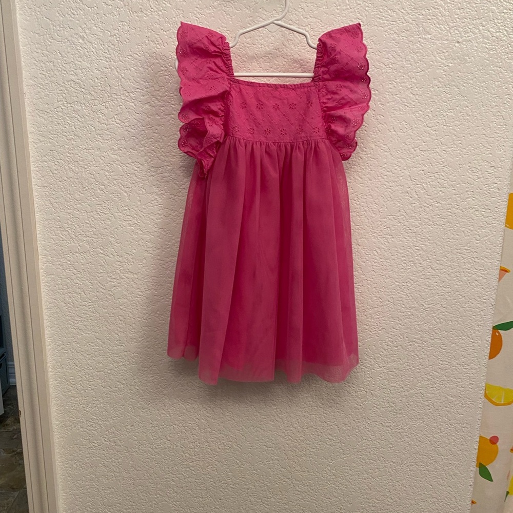 Cat & Jack girls pink fuchsia tulle dress size 2T